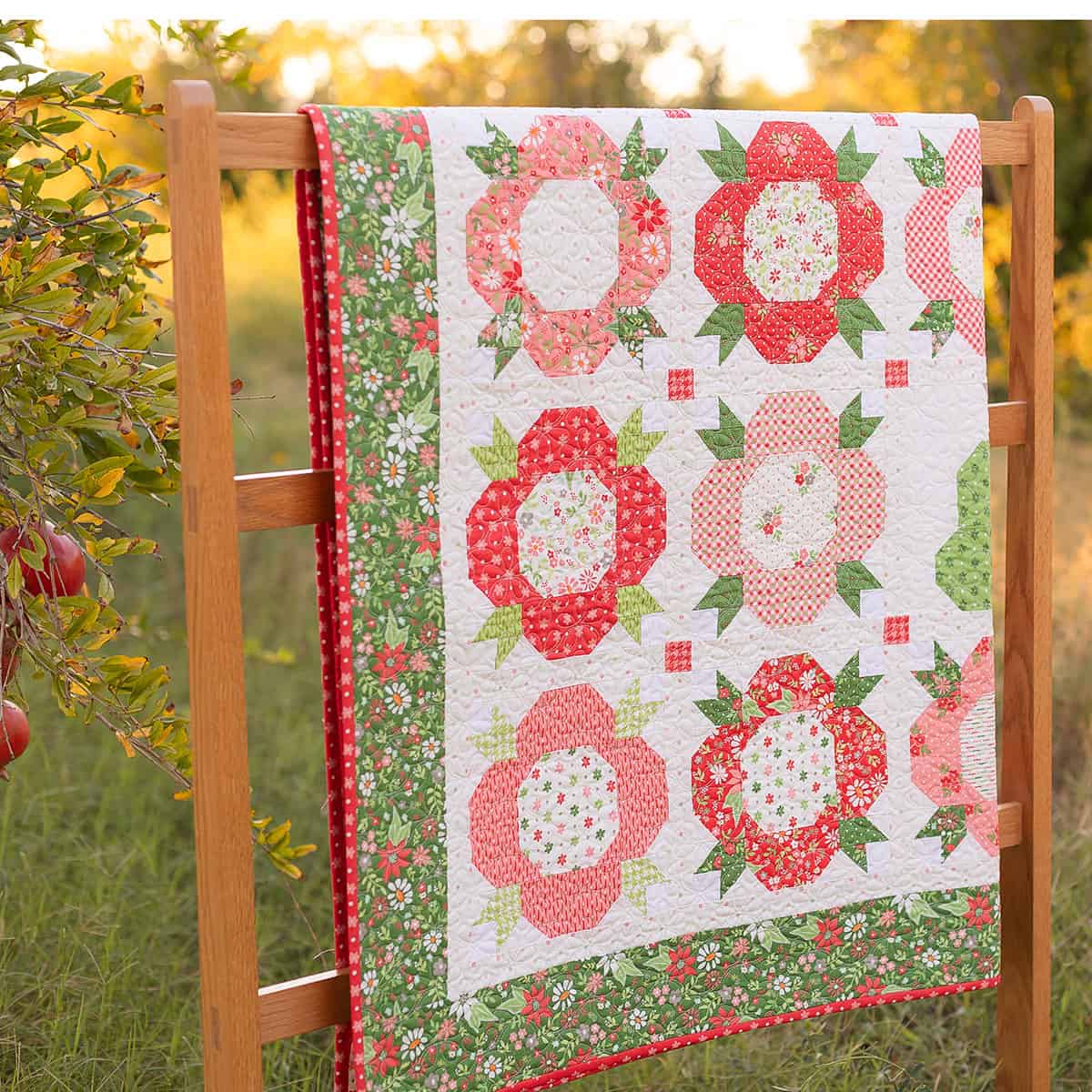 Posies & Pears by Sherri McConnell of A Quilting Life