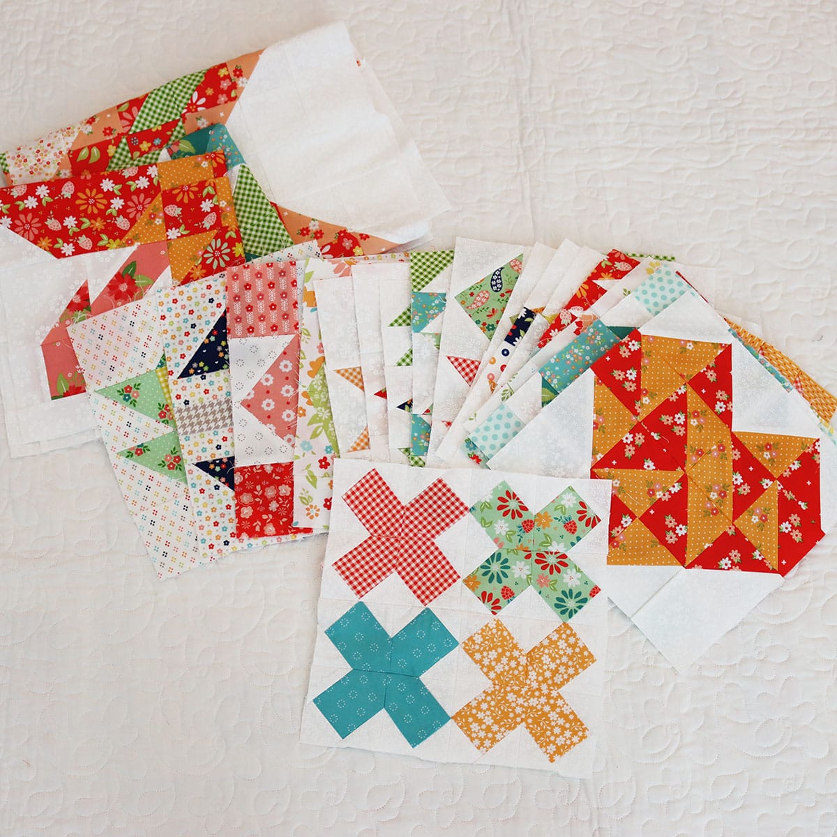 Moda Blockheads 6 Blocks 1-20 pieced by Sherri from A Quilting Life