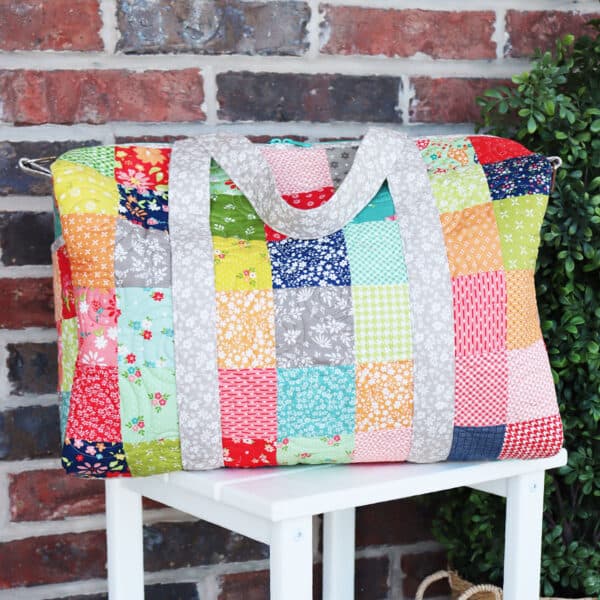 Patchwork Duffle in Sherri & Chelsi fabrics for Moda Fabrics
