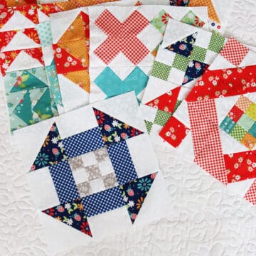 Moda Blockheads 6 Blocks pieced by Sherri McConnell from A Quilting Life
