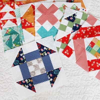 Moda Blockheads 6 Blocks pieced by Sherri McConnell from A Quilting Life
