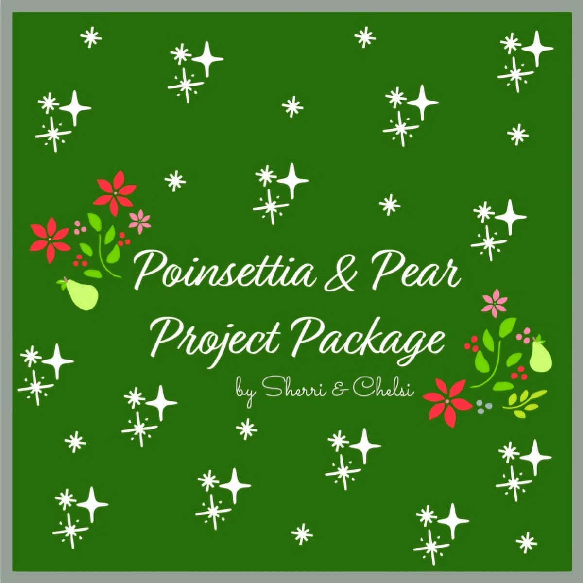 Poinsettia & Pear Project Package Logo
