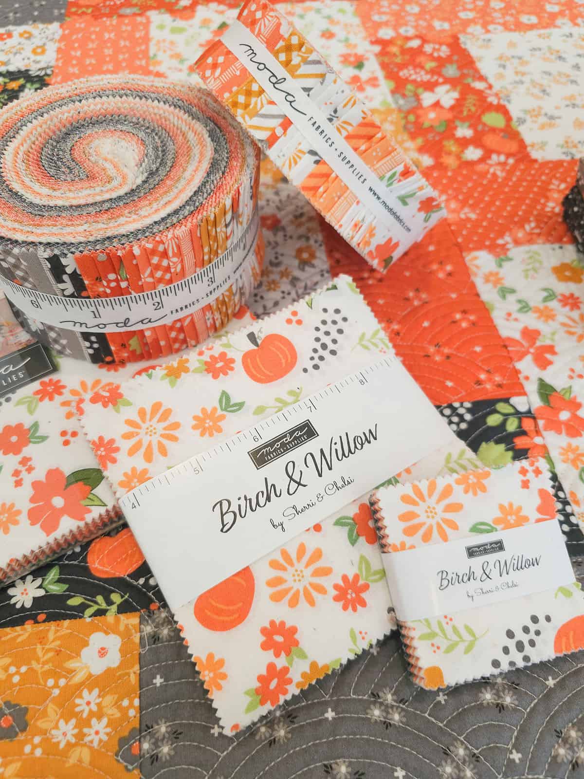 Birch & Willow fabrics and precuts by Sherri & Chelsi for Moda Fabrics