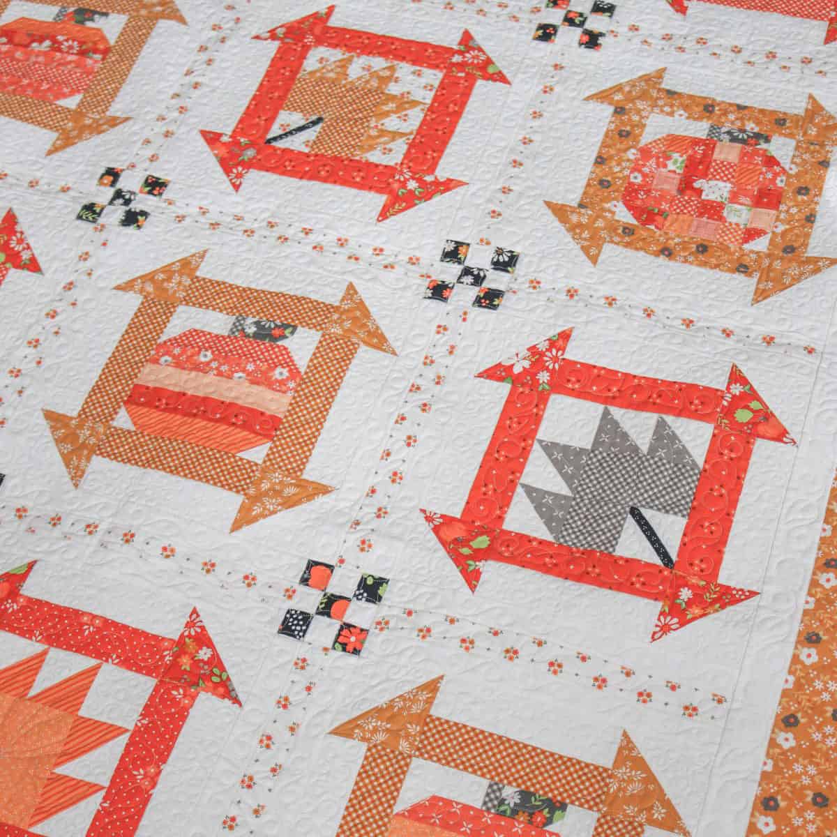 Fall Dash Quilt in Birch & Willow Fabrics by Sherri & Chelsi for Moda Fabrics