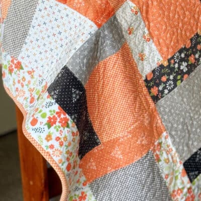 Cottage Charm Quilt in Birch & Willow Cuddle with Moda Fabrics by Sherri & Chelsi