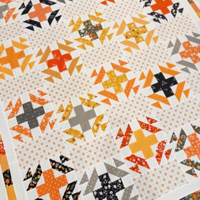 Corssroads quilt in Birch & Willow fabrics by Sherri from A Quilting Life