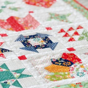 2025 Block of the Month Small Sampler Quilt by Sherri McConnell of A Quilting Life