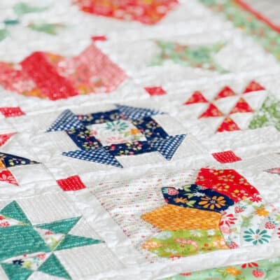 2025 Block of the Month Small Sampler Quilt by Sherri McConnell of A Quilting Life