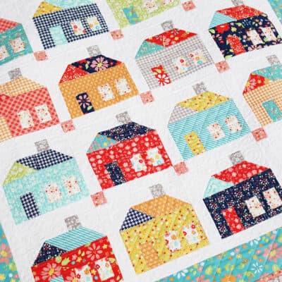 Cozy Quilt in Delightfully Yours Fabrics by Sherri from A Quilting Life