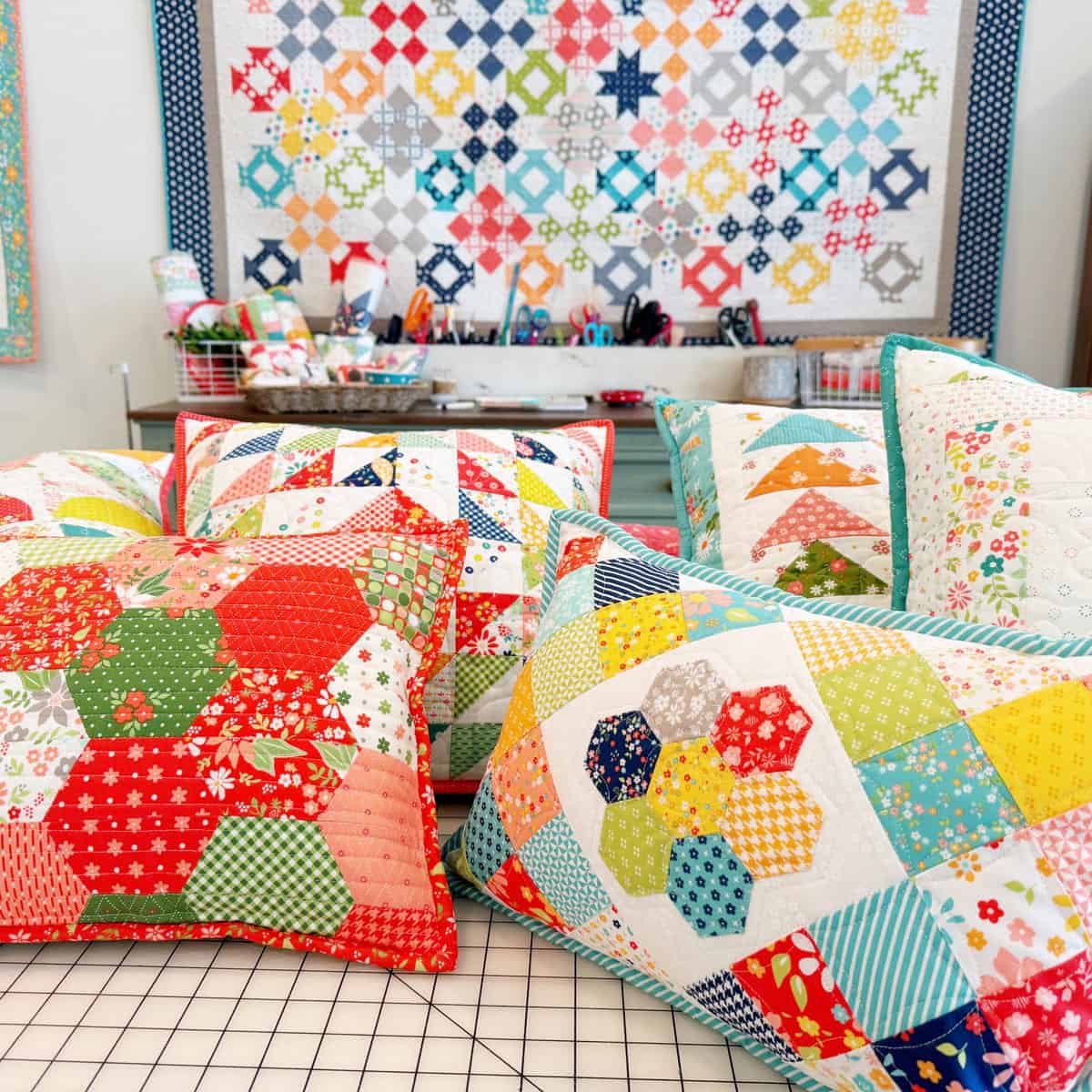 Pillows by Sherri at A Quilting Life