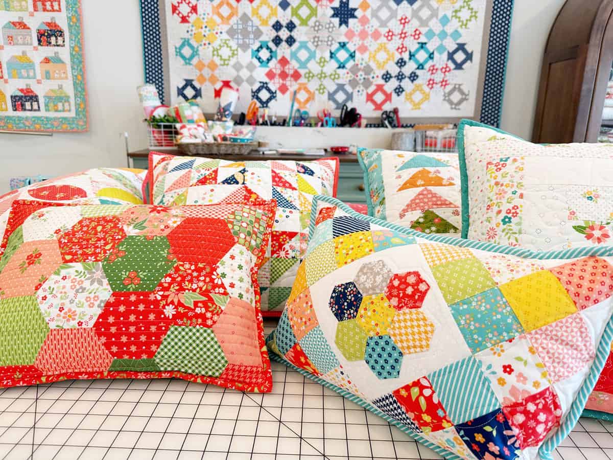 Pillows by Sherri at A Quilting Life