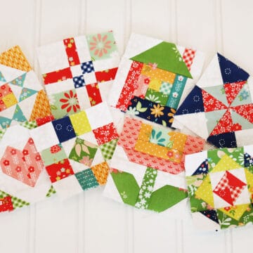 Sewcialites 3 Blocks 1-8 pieced by Sherri of A Quilting Life