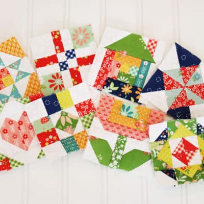 Sewcialites 3 Blocks 1-8 pieced by Sherri of A Quilting Life