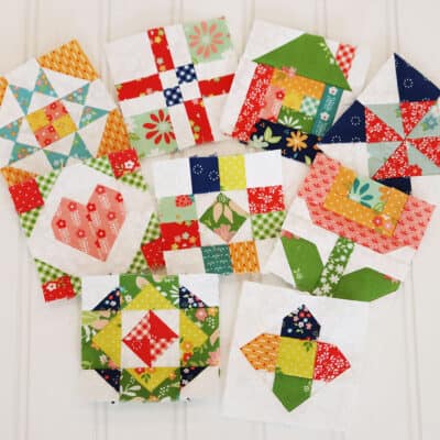 Sewcialites 3 Blocks 1-9 pieced by Sherri McConnell of A Quilting Life