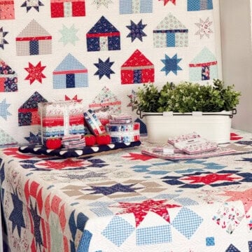 Our Town and Game Day Quilts in Midsummer by Sherri & Chelsi for Moda Fabrics
