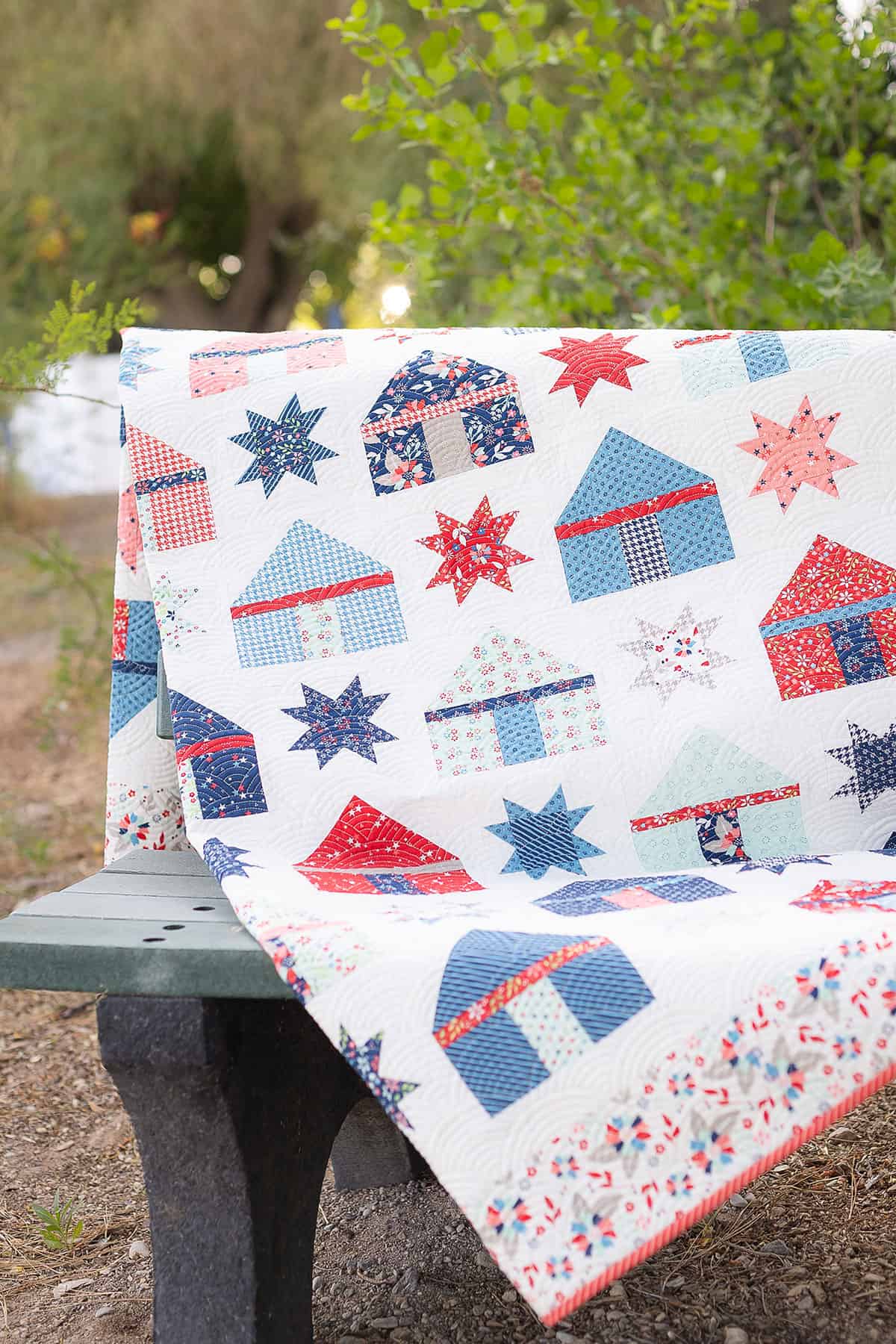 Our Town quilt in Midsummer fabrics by Sherri & Chelsi for Moda Fabrics