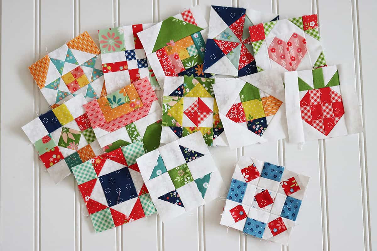Sewcialites 3 Block 13 in Midsummer Fabrics by Sherri & Chelsi for Moda