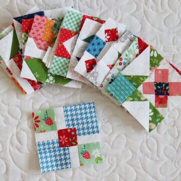 Sewcialites 3 blocks through block 17 pieced by Sherri of A Quilting Life
