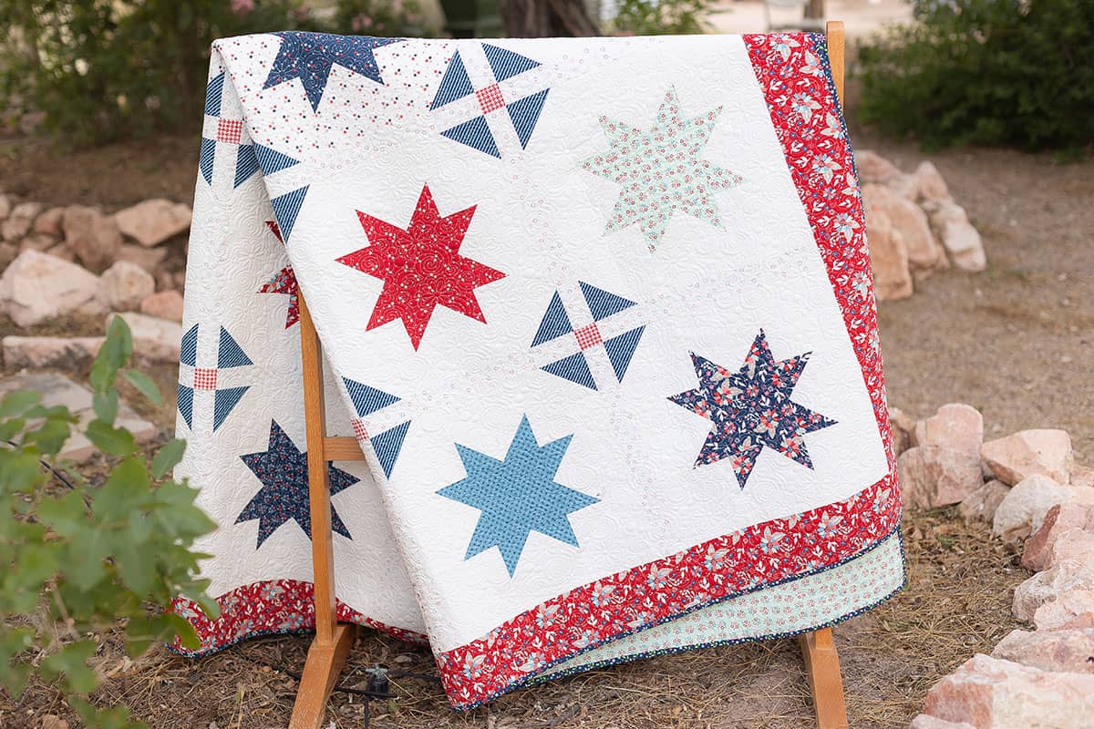 Sparkle 2 quilt in Midsummer Fabrics by Sherri & Chelsi for Moda Fabrics