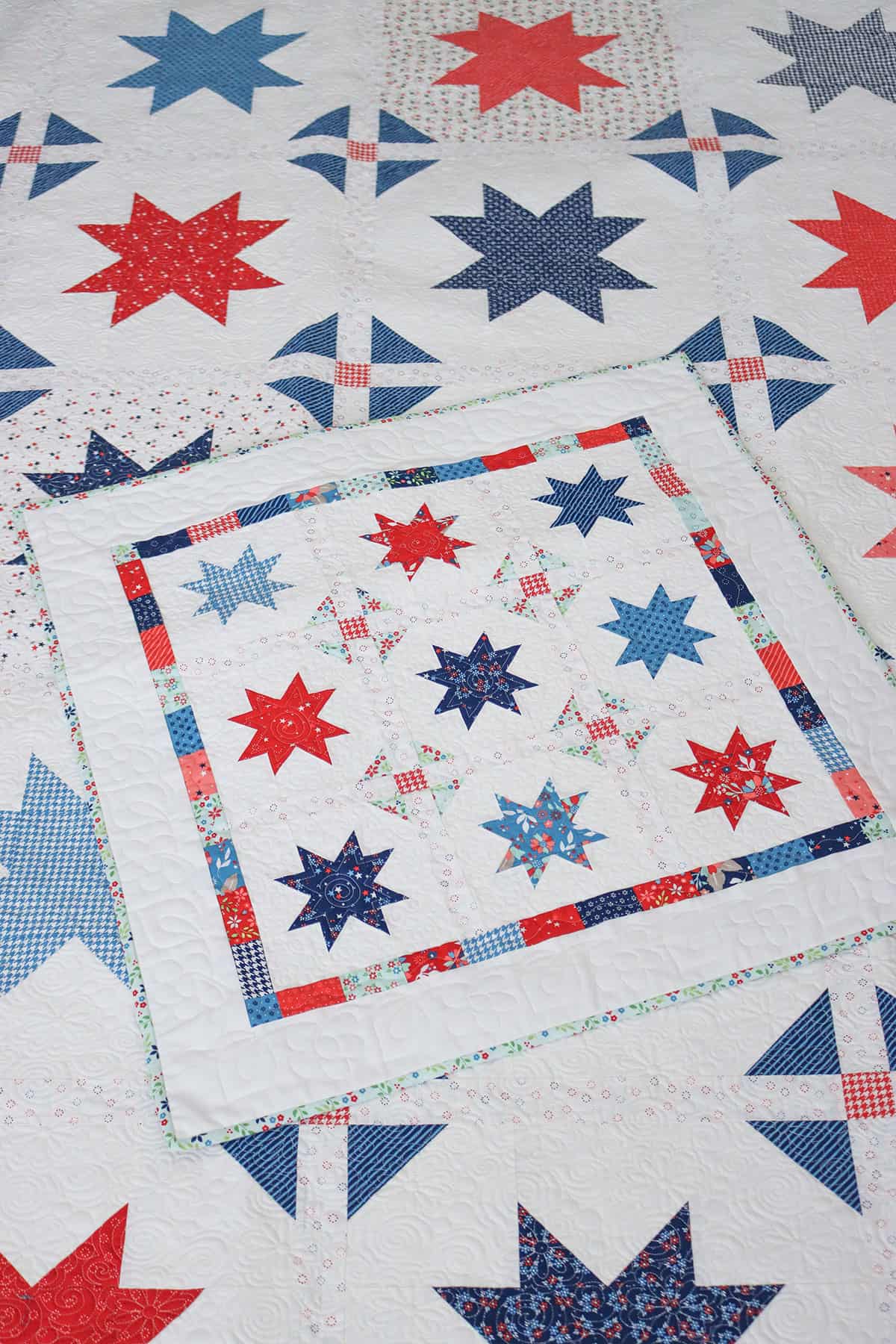 Sparkle 2 and Mini quilt by Sherri from A Quilting Life