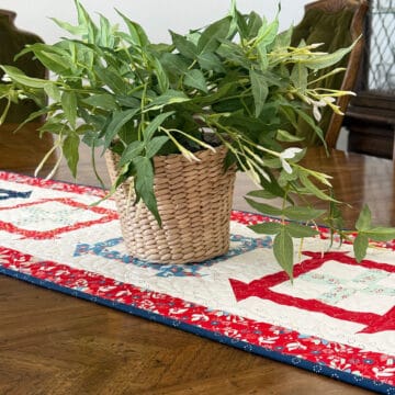 Cheerful Table Runner in Midsummer Fabrics by Sherri & Chelsi for Moda Fabrics
