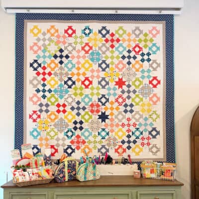 Happy Go Lucky Quilt by Sherri McConnell of A Quilting Life