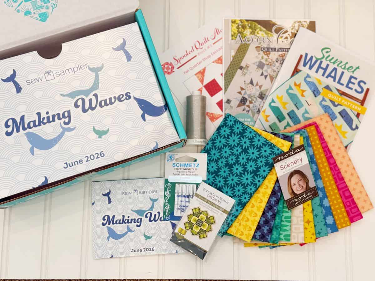 June 2026 Sew Sampler Box products