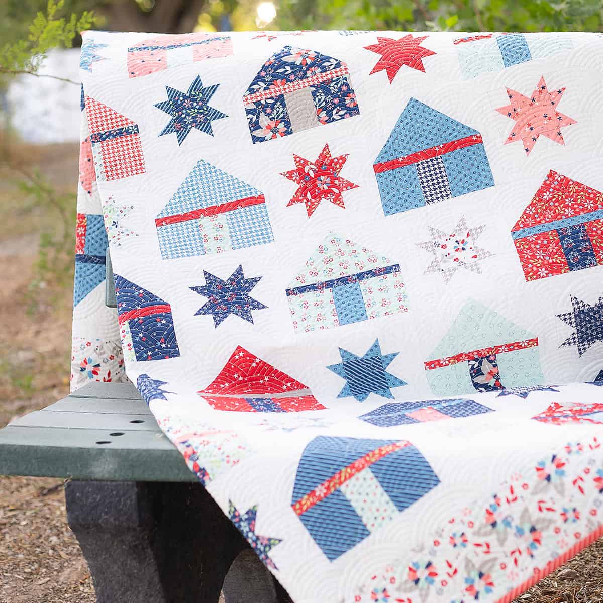 Our Town quilt by Sherri from A Quilting Life in Midsummer Fabrics by Sherri & Chelsi for Moda Fabrics