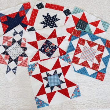 A Quilting Life Block of the Month blocks by Sherri from A Quilting Life July 2026