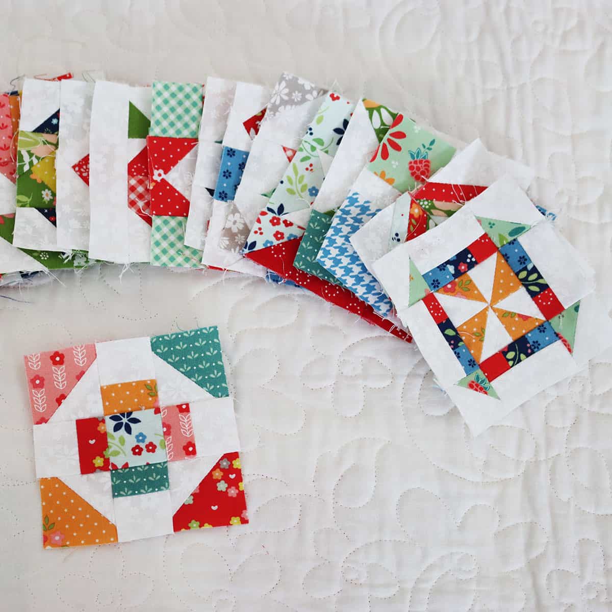 Sewcialites 3 Blocks 1-20 from Sherri of A Quilting Life in fabrics by Sherri & Chelsi for Moda Fabrics