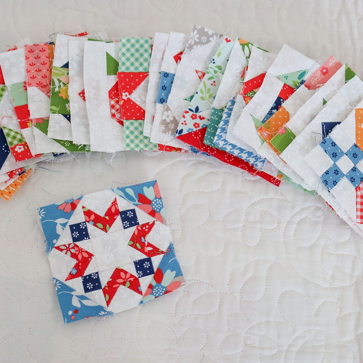 Sewcialites 3 blocks 1-24 pieced by Sherri McConnell of A Quilting Life