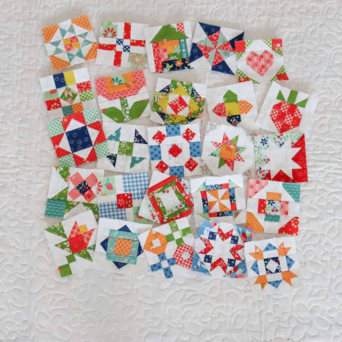 Sewcialites 3 Blocks 1-25 pieced by Sherri McConnell of A Quilting Life