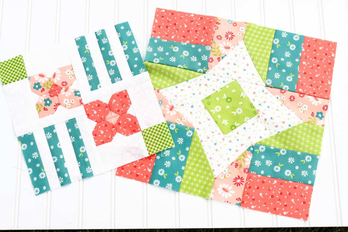 Moda Blockheads 7 Blocks 1 and 2 by Sherri from A Quilting Life