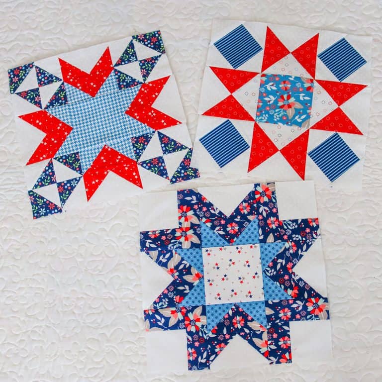 Poinsettia Stars Sew Along Blocks G, H, and I - A Quilting Life